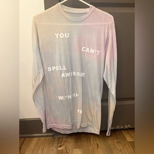 Taylor swift lover “you can’t spell awesome without me” ie Dye Long Sleeve Tee